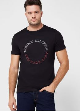 TOMMY HILFIGER Logo Crew Neck Men T-Shirt