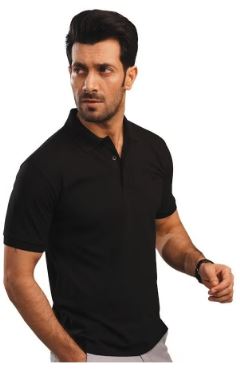 MENDEEZ Men's Comfortable Basic Dark Grey Polo Men T-Shirt